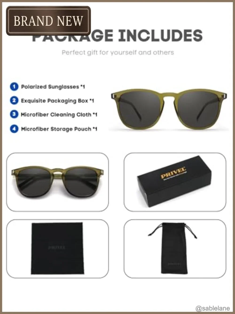 XXL Polarized Sunglasses for Men Big Wide Head TR90 Frame